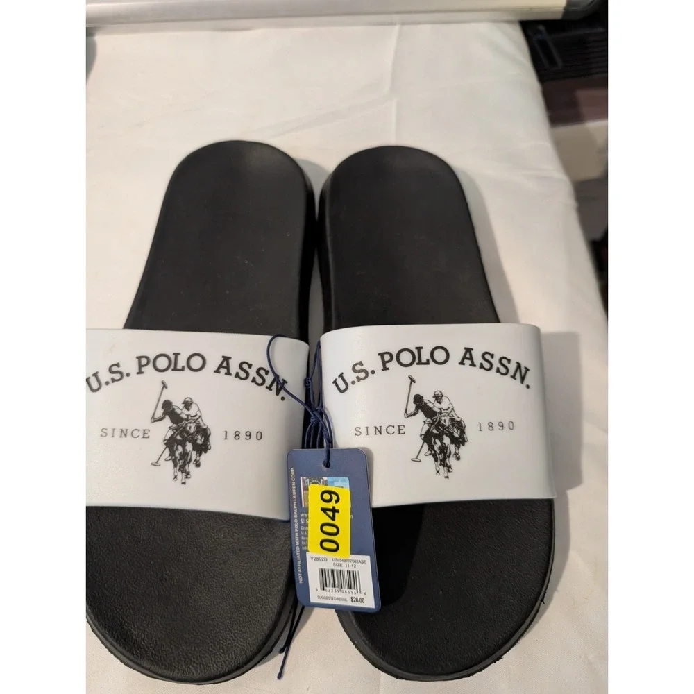 Men's Slide Sandals - Size  11/12 - U.S. Polo Assn. New With Tags
